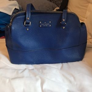 Kate Spade Blue Leather Shoulder Bag